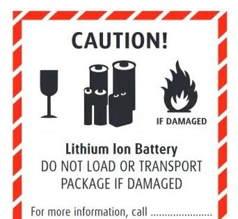 鋰<a href='http://www.tongtaia.cn' title='電池運(yùn)輸' >電池運(yùn)輸</a>包裝標(biāo)簽